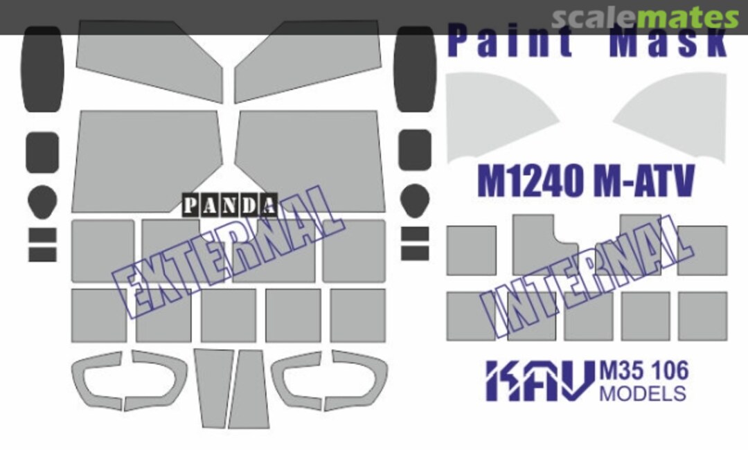 Boxart M-1240 M-ATV paint masks KAV M35 106 KAV models