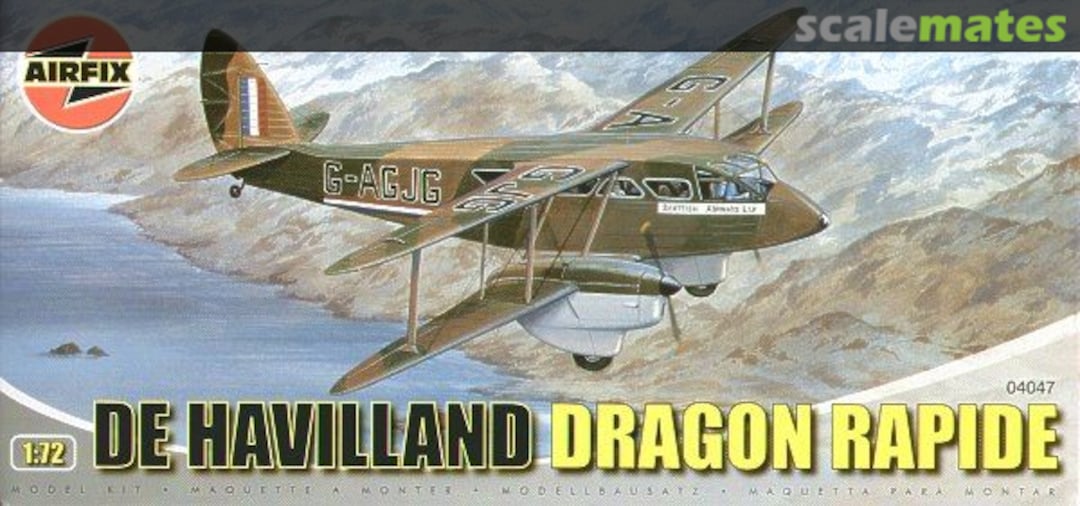 Boxart De Havilland Dragon Rapide 04047 Airfix