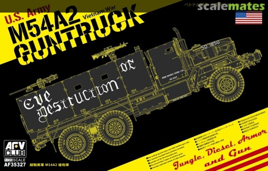 Boxart M54A2 5-ton Gun truck AF35327 AFV Club