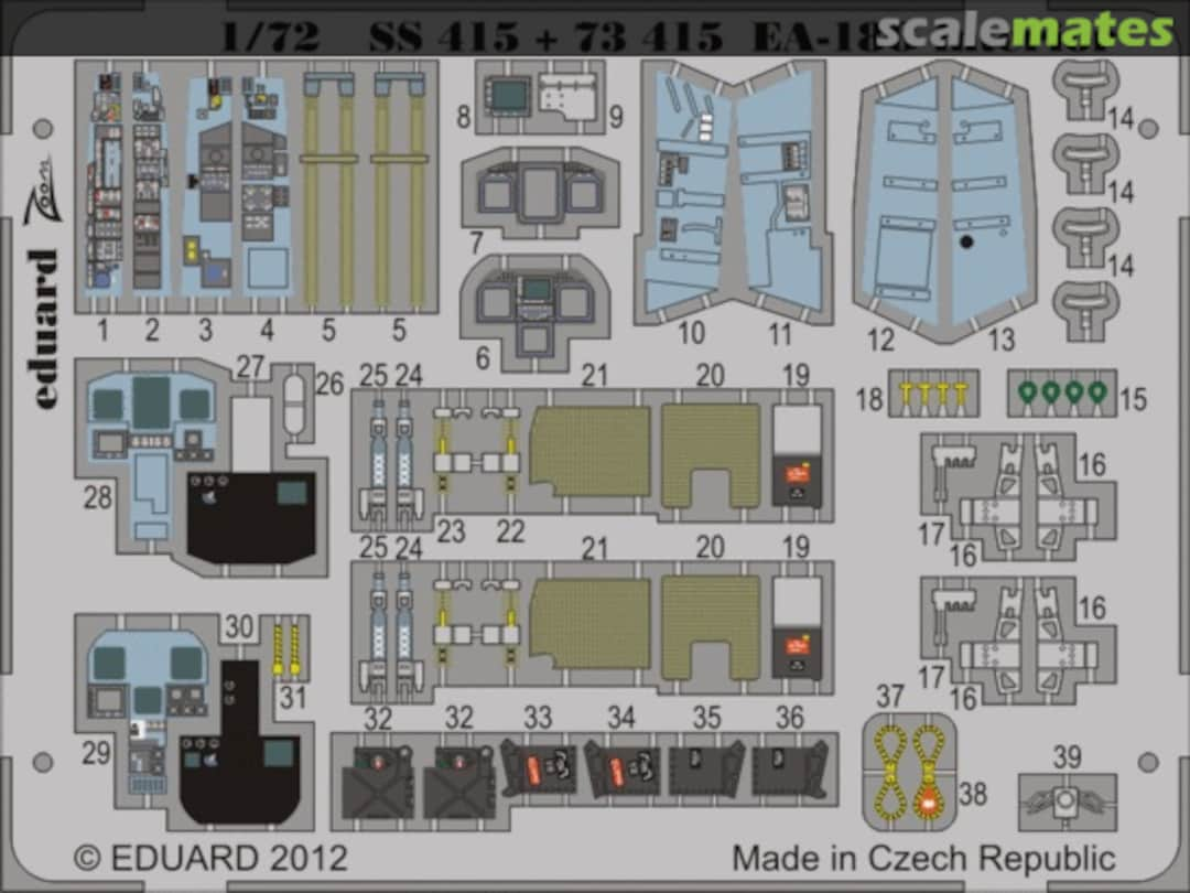 Boxart EA-18G Growler interior S.A. SS415 Eduard