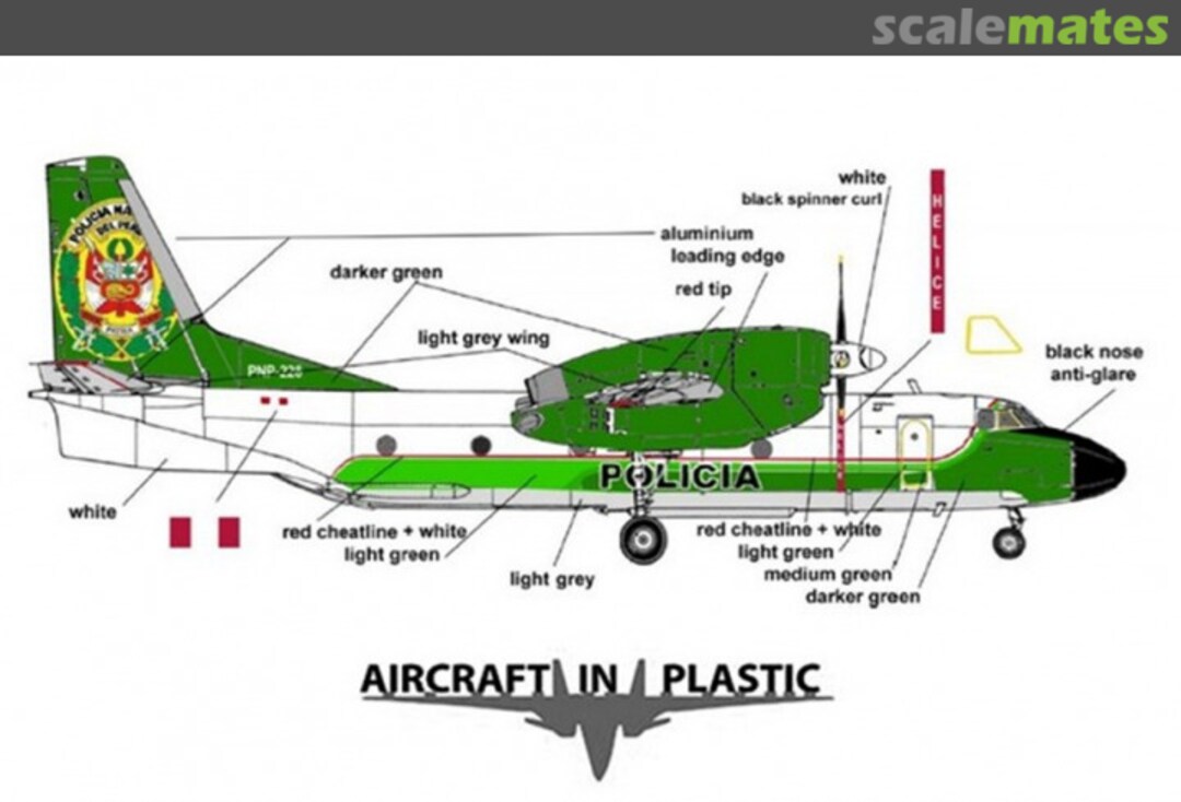 Boxart Antonov AN-32 Policia Nacional Peru AIPD-69 Aircraft in Plastic