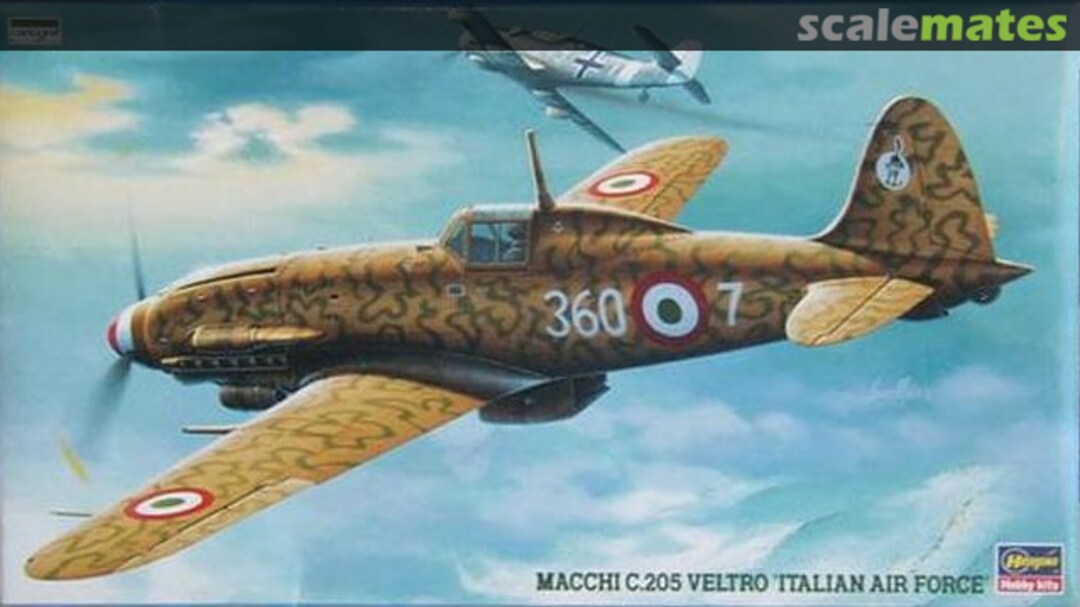 Boxart Macchi C.205 Veltro 'Italian Air Force' 09184 Hasegawa