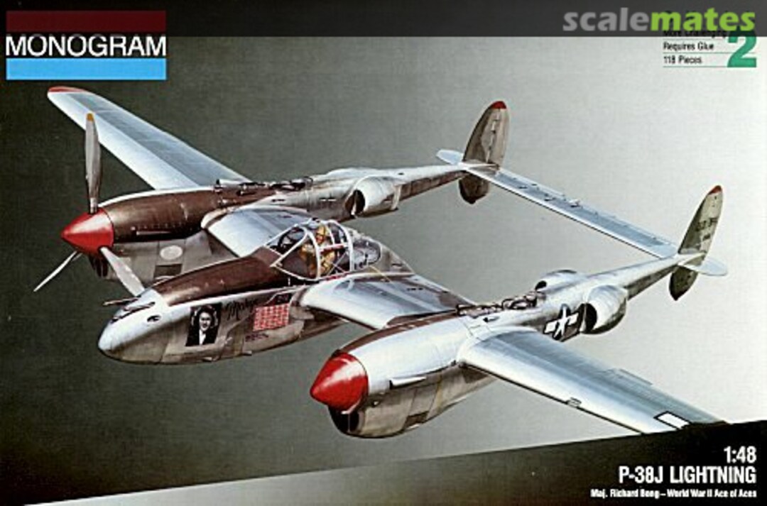 Boxart P-38J Lightning 5479 Monogram