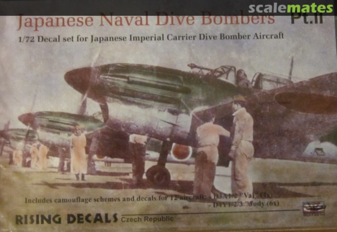 Boxart Japanese Naval Dive Bombers Part 2 RD72056 Rising Decals