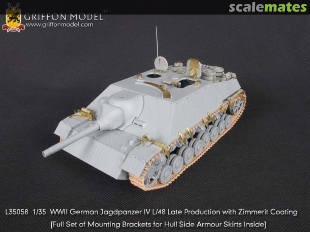 Boxart Jagdpanzer IV L/48 late Prod. with Zimmerit Upgrade Set L35058 Griffon Model