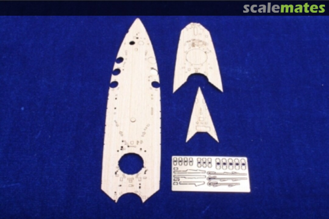 Boxart HMS Nelson Wooden Deck set (w/Photoetch) for Tamiya kit MD-70020 MK1 Design