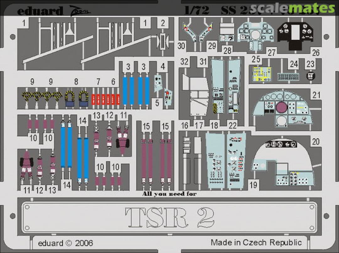 Boxart TSR.2 - PE Details SS257 Eduard
