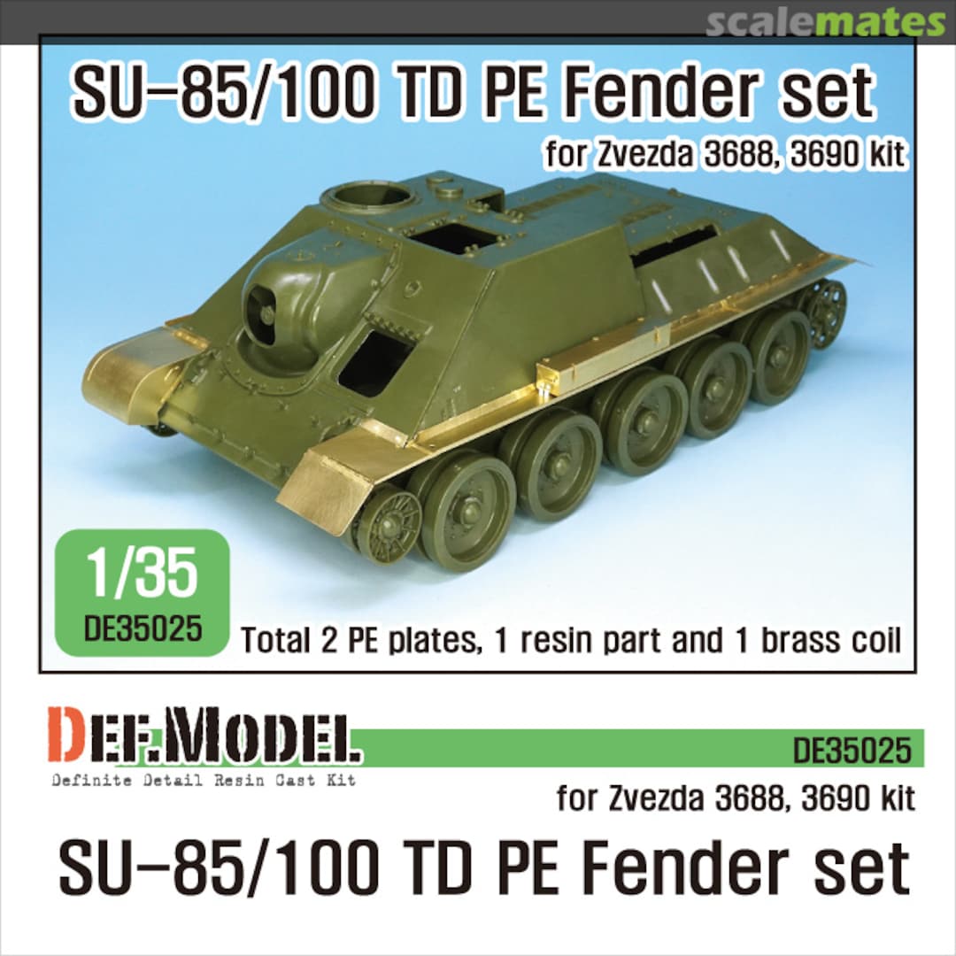 Boxart Su-85/100 TD PE Fender set DE35025 Def.Model