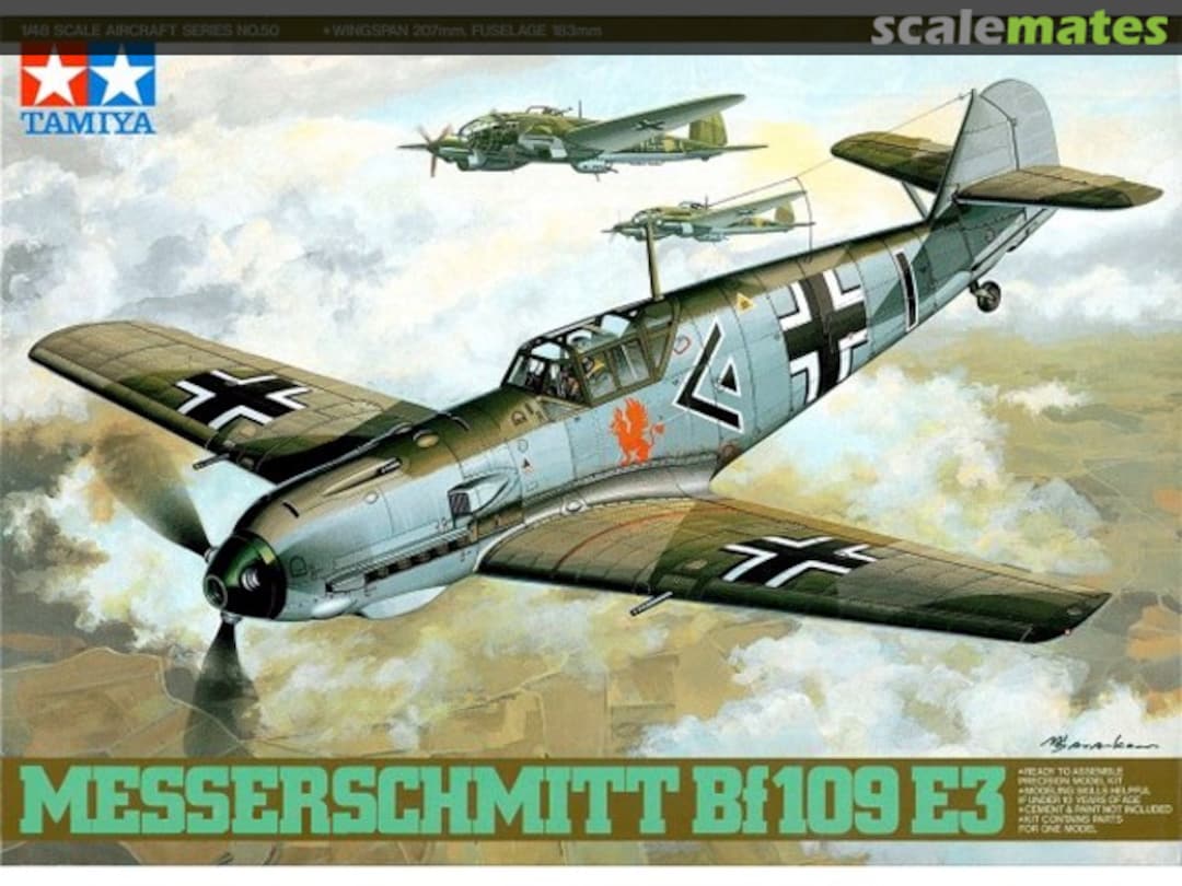 Boxart Messerschmitt Bf109 E3 61050 Tamiya