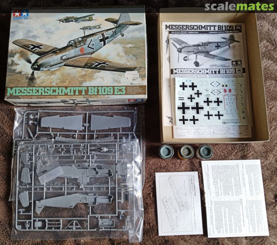 Contents Messerschmitt Bf109 E3 61050 Tamiya