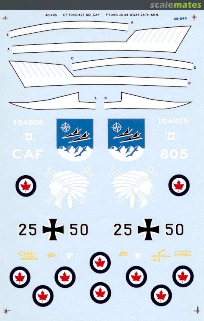 Boxart F-104G & CF-104G Starfighters 48-0245 SuperScale International