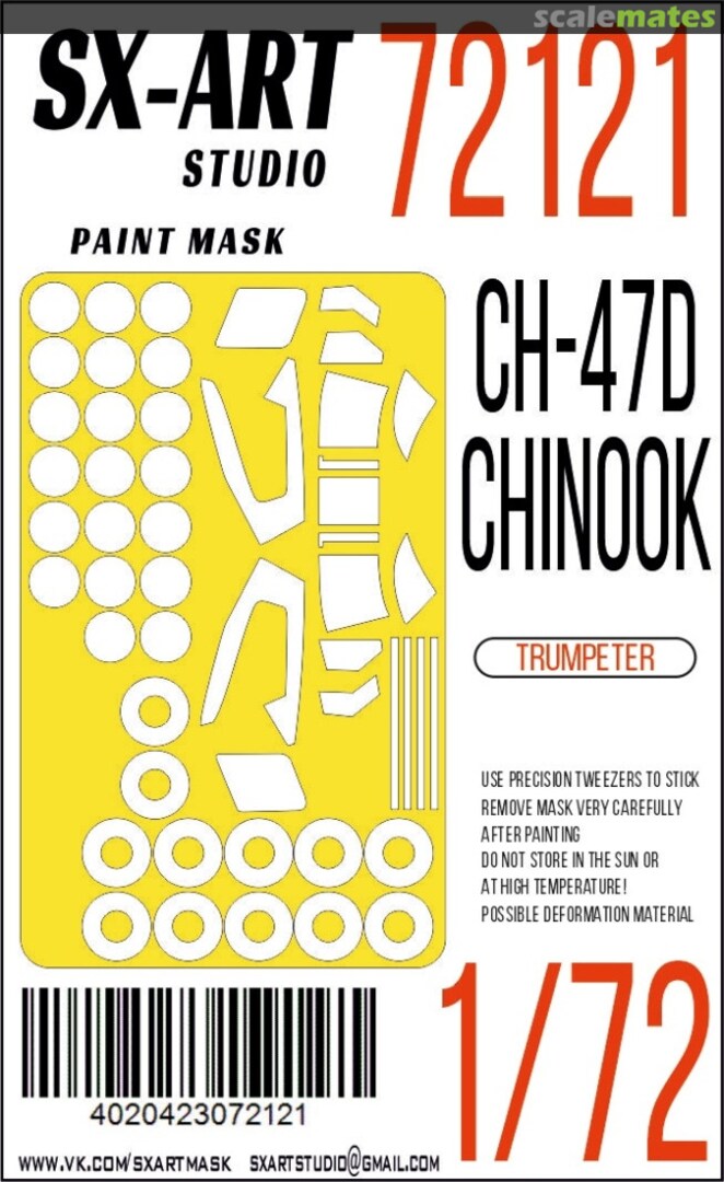 Boxart CH-47D Chinook masks 72121 SX-Art