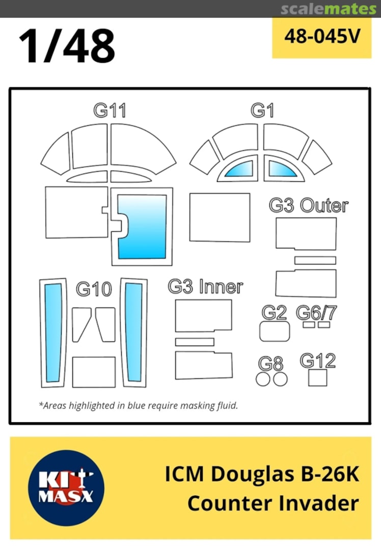 Boxart Douglas B-26K Counter Invader 48-045 Kit Masx