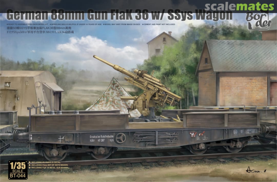 Boxart 88mm Gun Flak 36 BT-044 Border Model