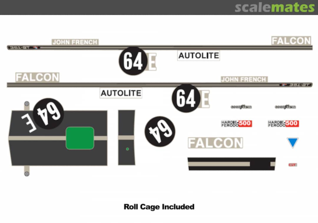 Boxart Ford Falcon XY - #64E Bathurst Decal Kit DDAAC018 DDA