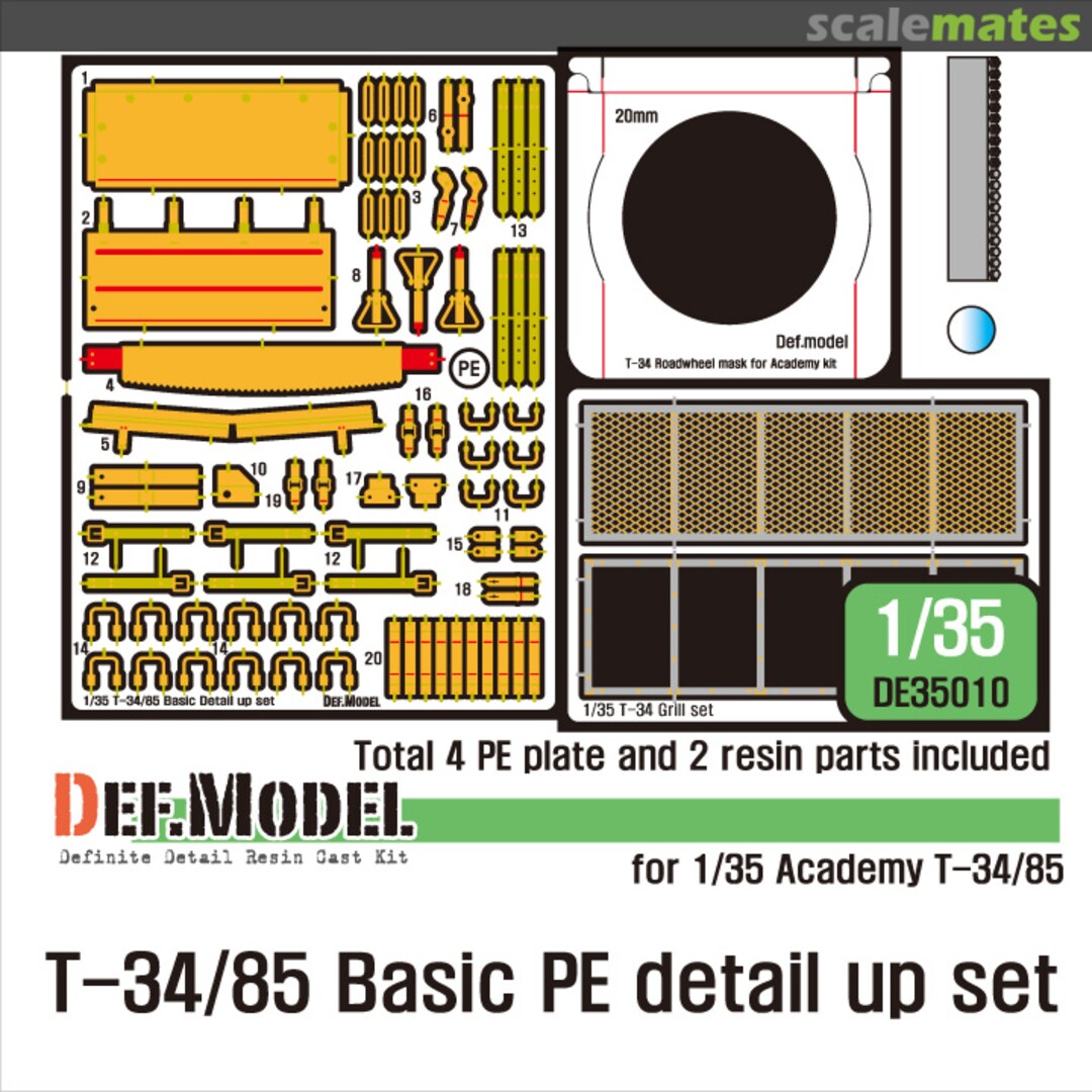 Boxart T-34/85 PE Detail Up Set DE35010 Def.Model