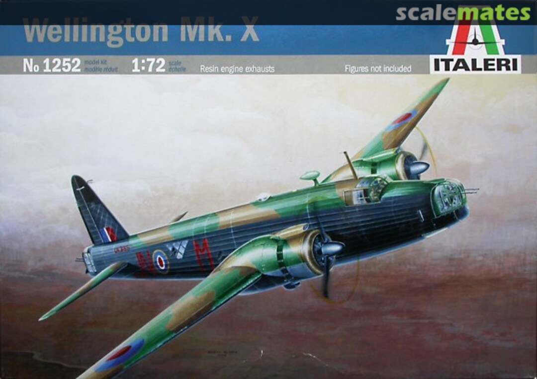 Boxart Vickers Wellington Mk.X 1252 Italeri