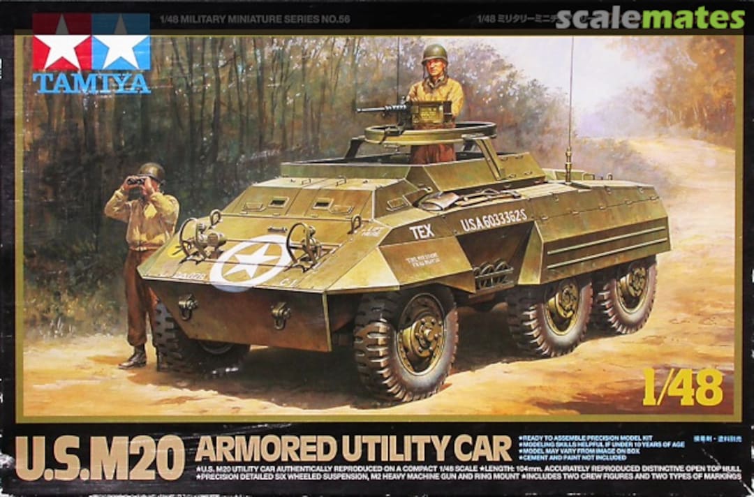 Boxart U.S. M20 Armored Utility Car 32556 Tamiya