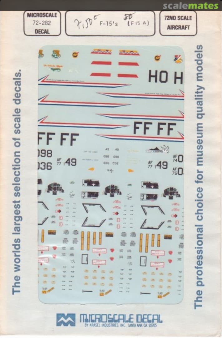 Boxart F-15's 72-282 Microscale