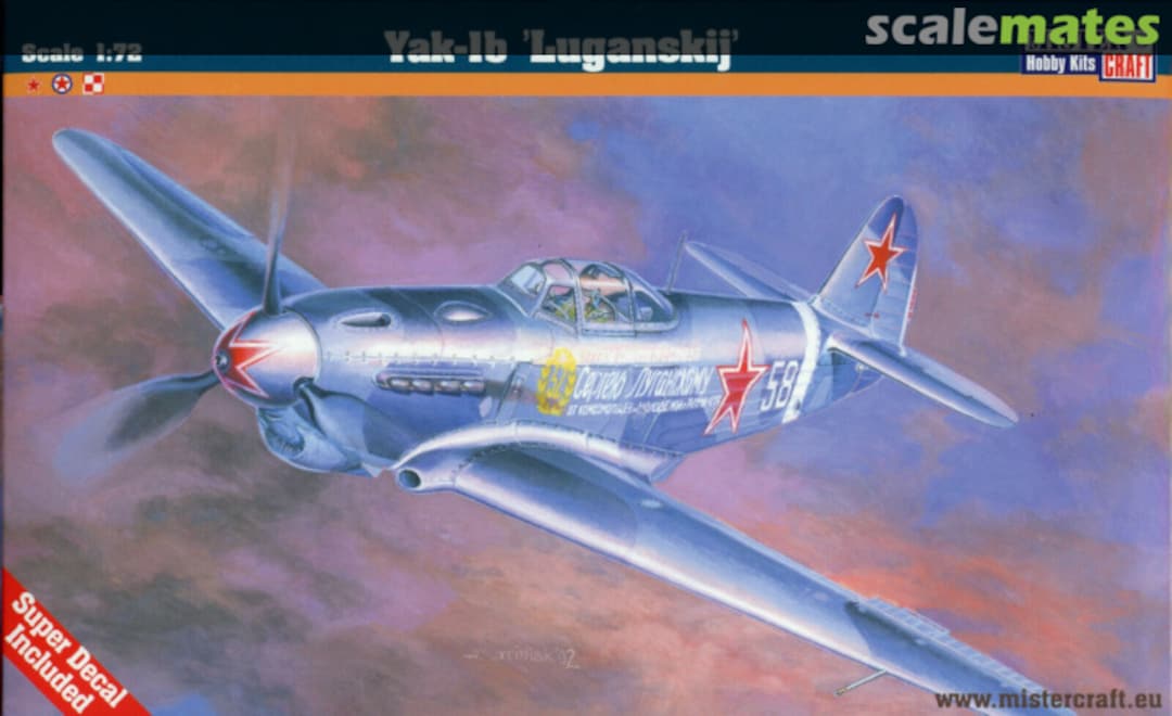 Boxart Yak-1b 'Luganskij' B-17 MisterCraft