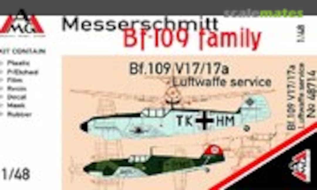 1:48 Messerschmitt Bf-109 V17/17A (AMG 48714)