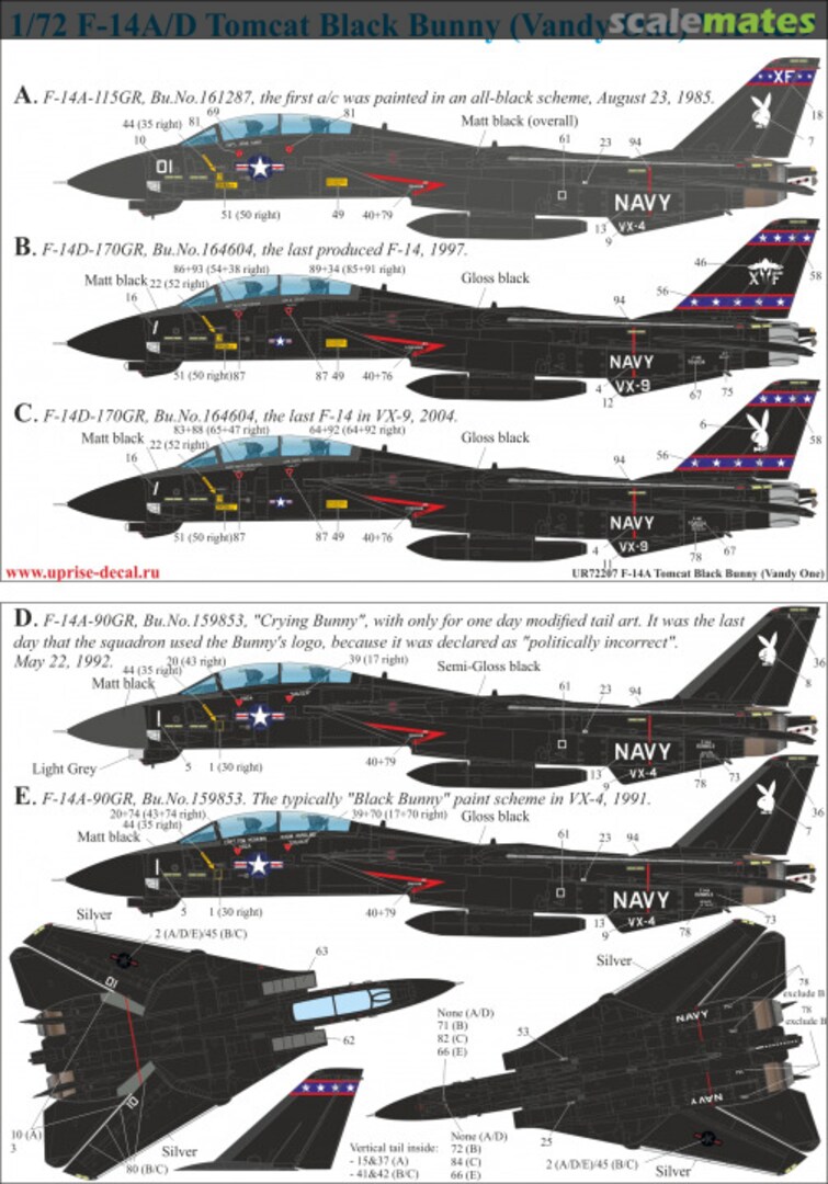 Boxart F-14A/D Tomcat UR72207 UpRise