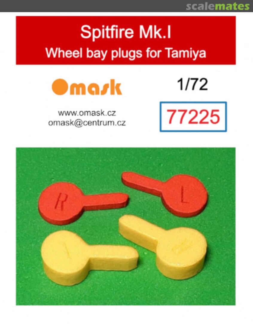 Boxart Spitfire Mk.I Wheel Bay Plugs 77225 Omask