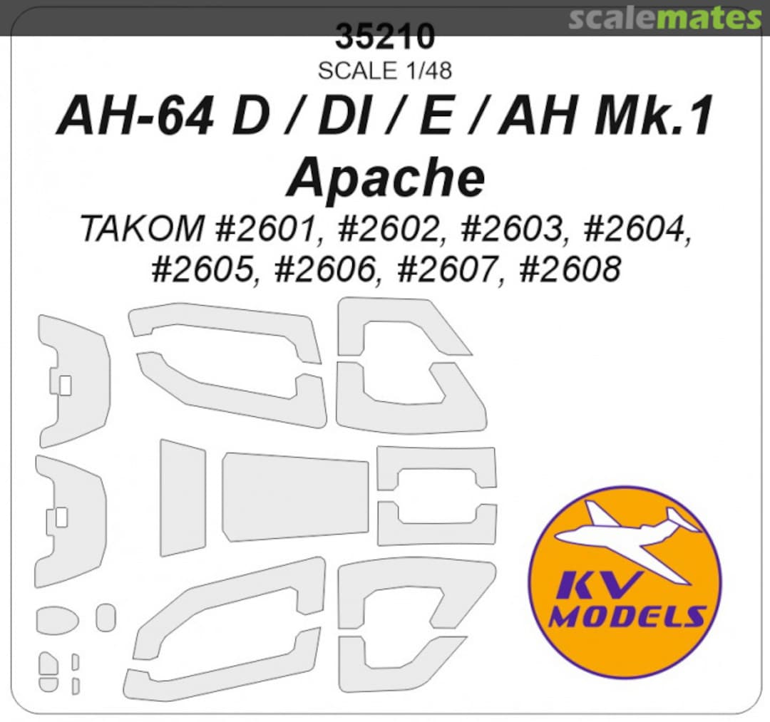 Boxart AH-64D/DI/E/AH Mk.1 Apache 35210 KV Models