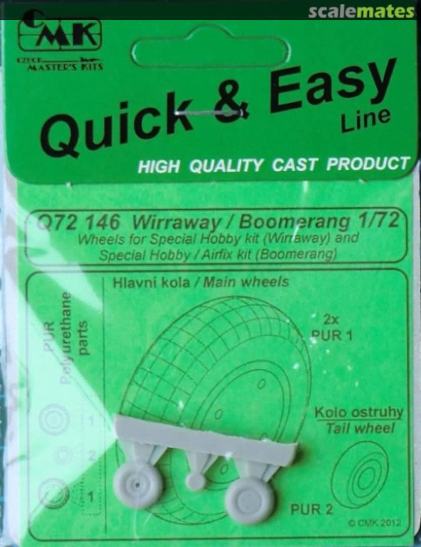 Boxart Wirraway / Boomerang wheels Q72146 CMK