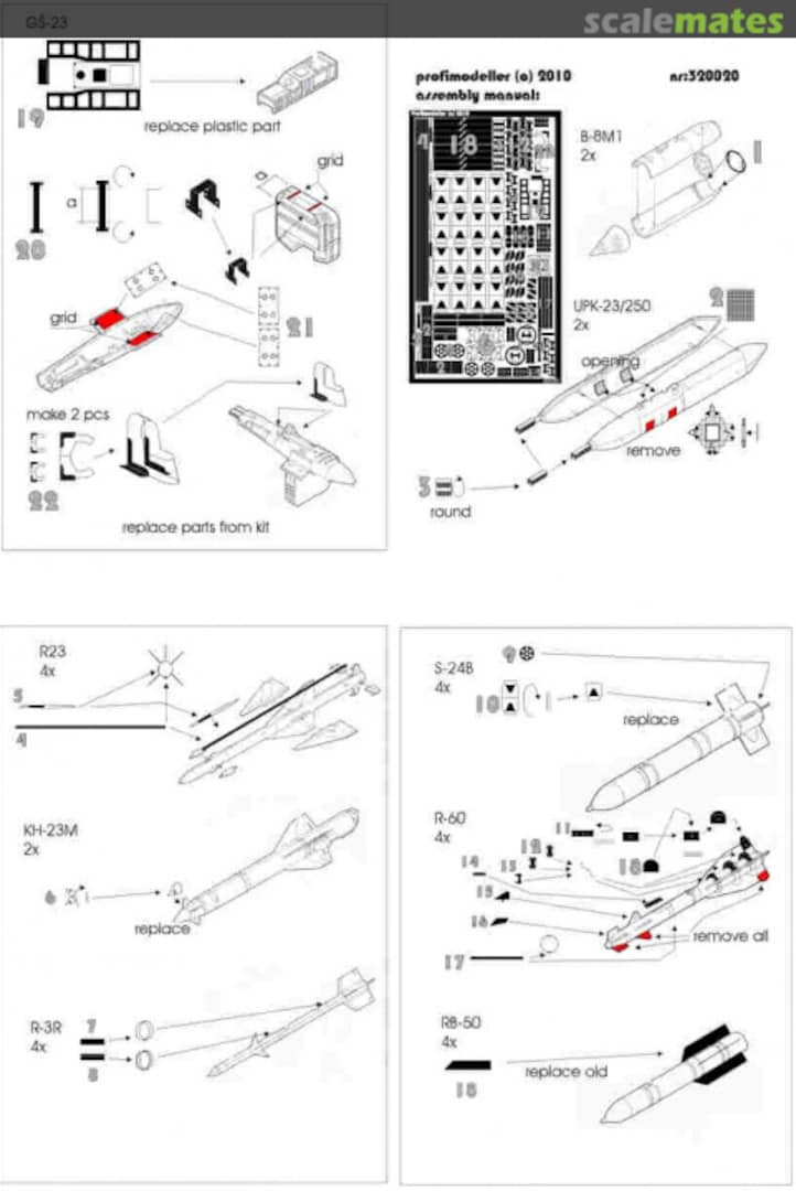 Boxart MiG-23 - Armament Set no. 1 32020 Profimodeller