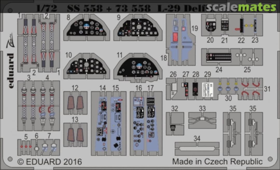 Boxart L-29 Delfin interior - ZOOM SS558 Eduard