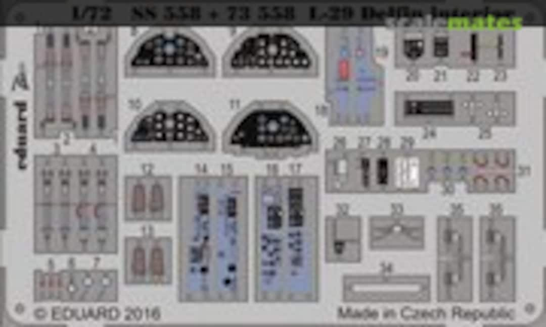 1:72 L-29 Delfin interior - ZOOM (Eduard SS558)