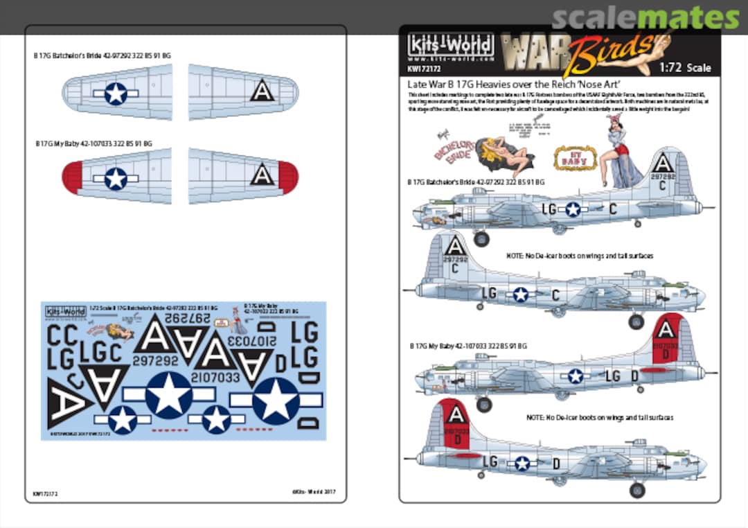 Boxart Boeing B-17G Flying Fortress KW172172 Kits-World