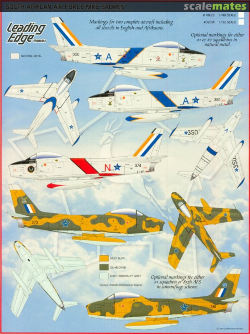 Contents South African Air Force Mk.6 Sabres 72.23 Leading Edge