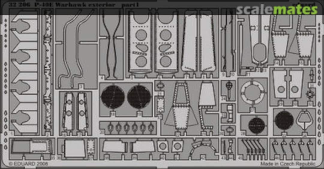 Boxart P-40E Warhawk exterior 32206 Eduard
