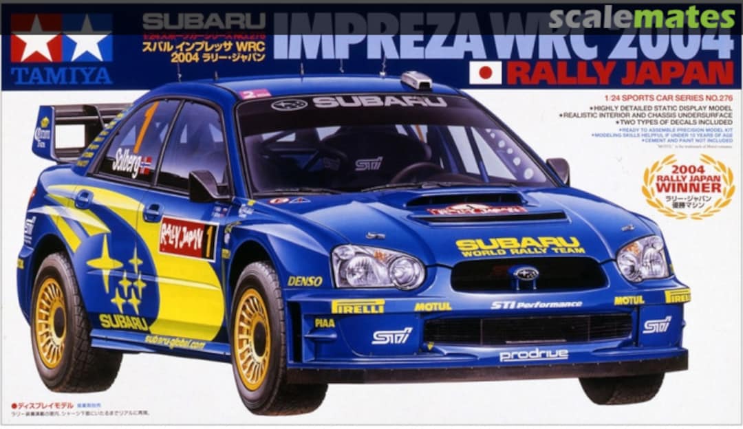 Boxart Subaru Impreza WRC Rally Japan 24276 Tamiya