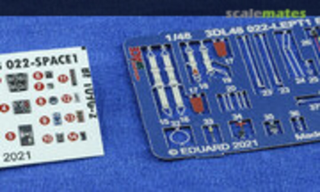 1:48 Bf 109G-2 interior 3D decals (Eduard 3DL48022)