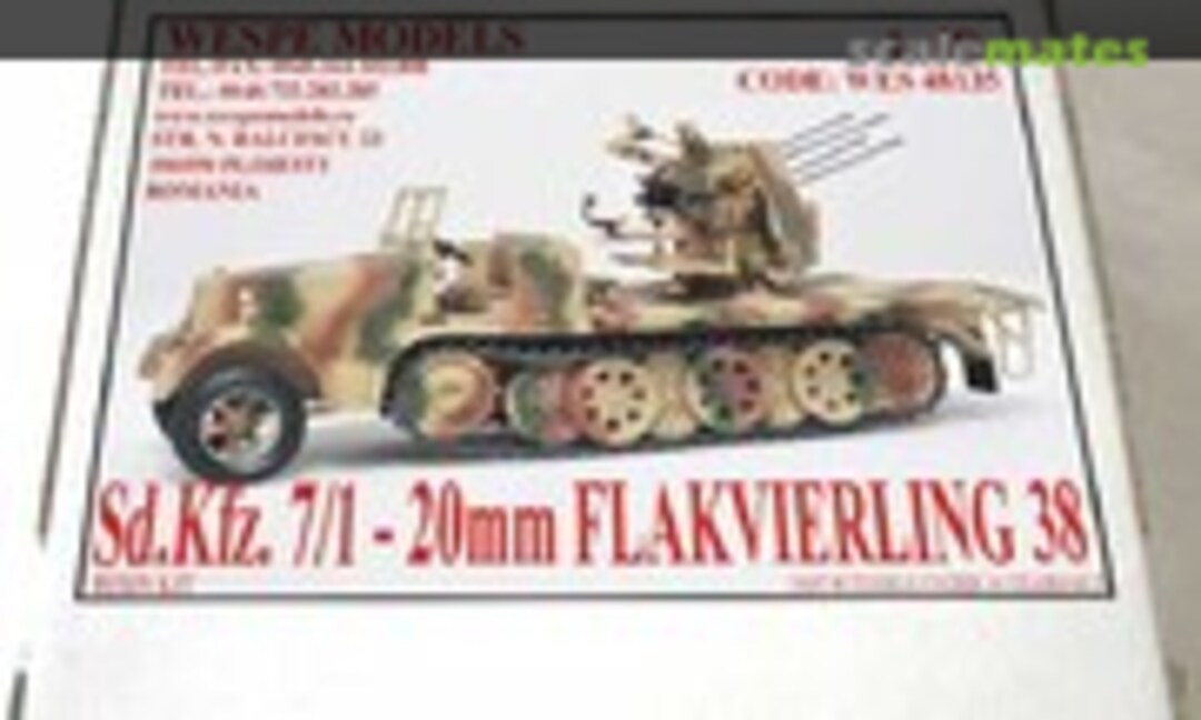 Sd.Kfz. 7/1 - 20mm Flakvierling 38 (Wespe Models WES 48135)