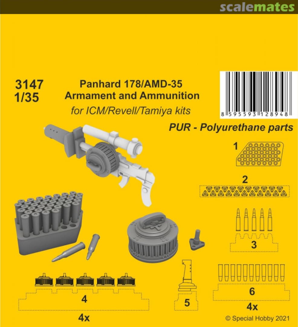 Boxart Panhard 178/AMD-35 Armament and Ammunition 3147 CMK