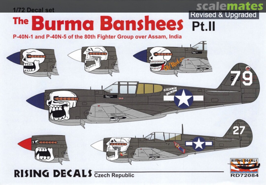 Boxart The Burma Banshees Pt. II RD72084 Rising Decals