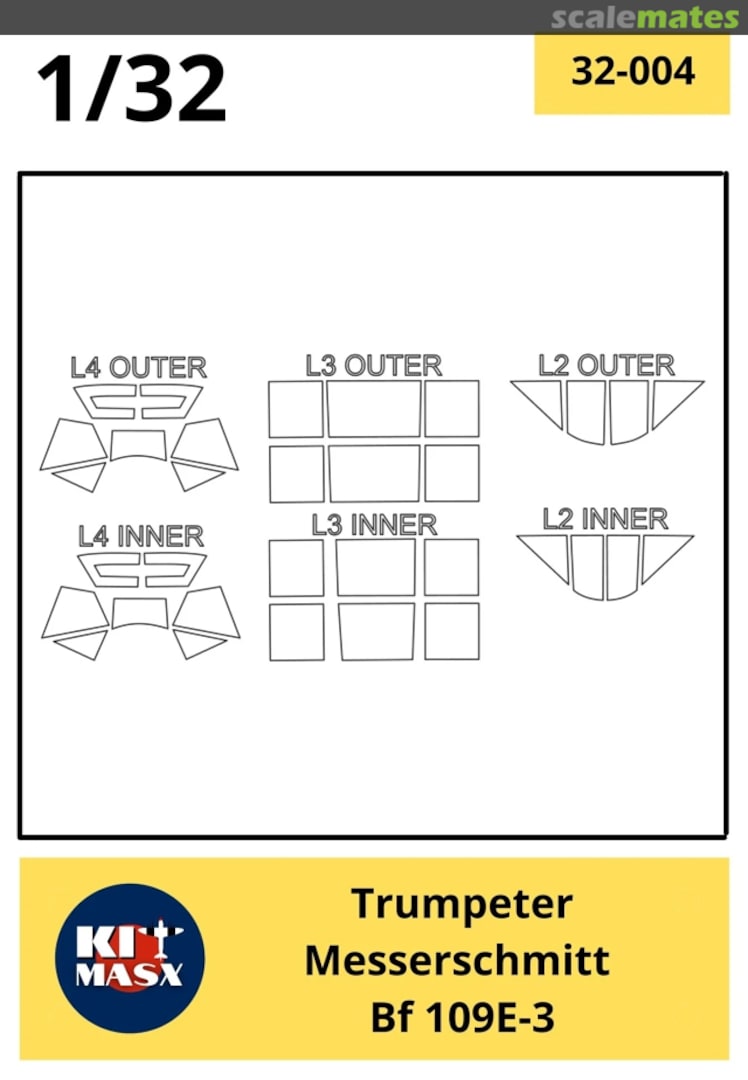 Boxart Messerschmitt Bf 109E-3 32-004 Kit Masx