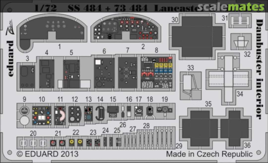 Boxart Lancaster B Mk.III Dambuster interior S. A. SS484 Eduard