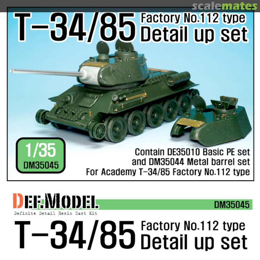 Boxart T-34/85 Factory No.112 Detail Up Set DM35045 Def.Model