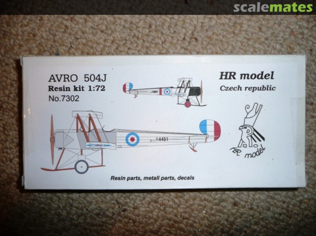 Boxart Avro 504J 7302 HR Model