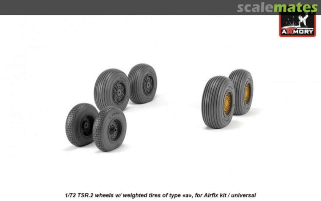 Boxart BAC TSR.2 wheels w/ weighted tires, type a AW72414 Armory