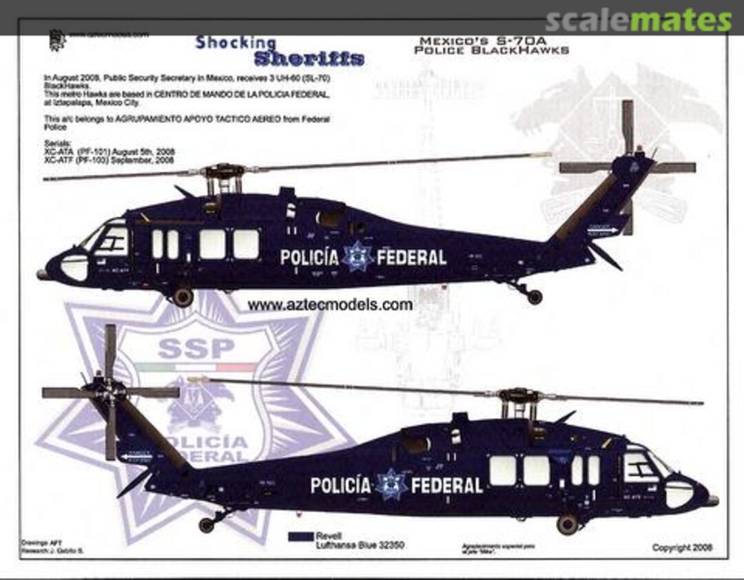 Boxart Sikorsky S-70A Black Hawk 72-032 Aztec Models