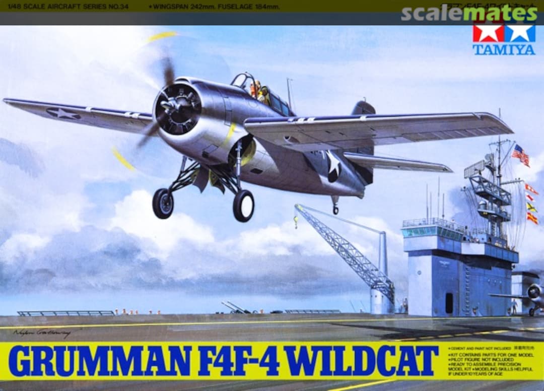 Boxart Grumman F4F-4 Wildcat 61034 Tamiya