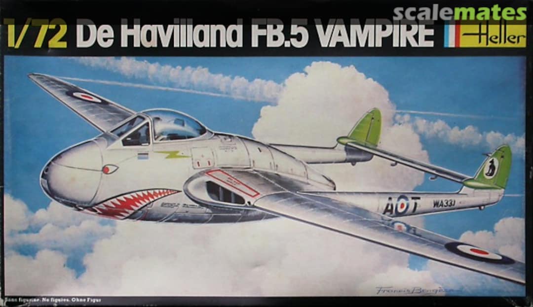 Boxart De Havilland FB.5 Vampire 283 Heller