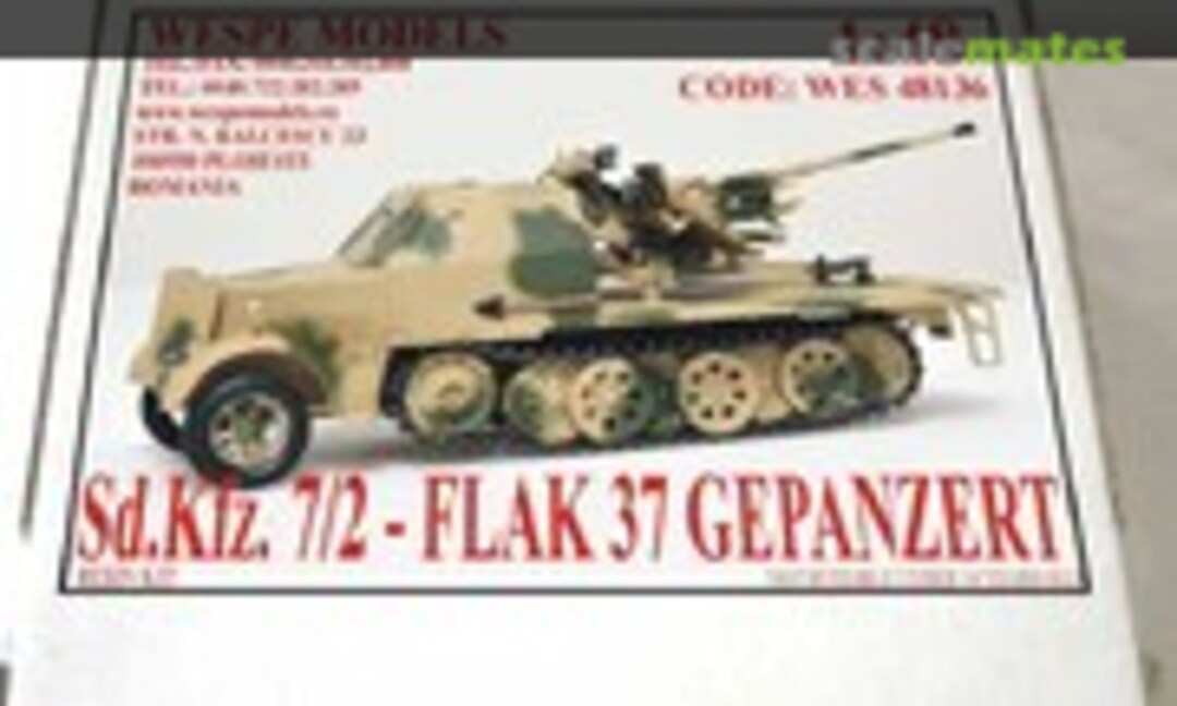 Sd.Kfz. 7/2 - Flak 37mm gepanzert (Wespe Models WES 48136)