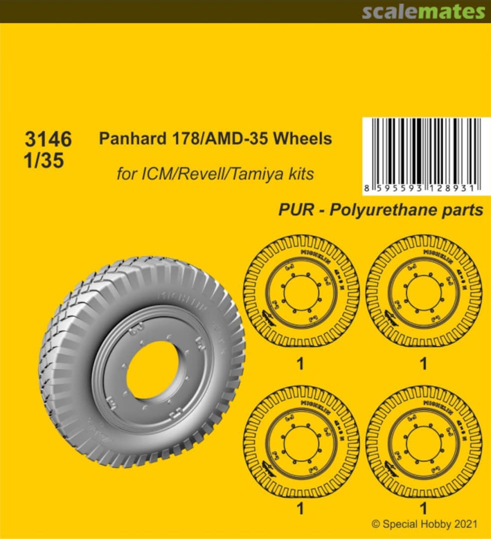 Boxart Panhard 178/AMD-35 Wheels 3146 CMK